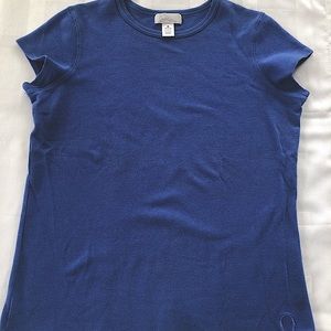 short sleeve fitted cotton t shirt-M